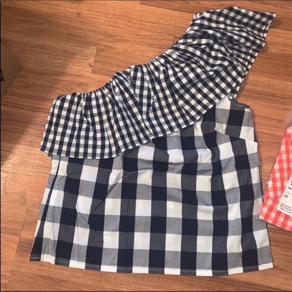 J Crew One Shoulder Ruffle Top Size 6 NWT - Picture 8 of 12